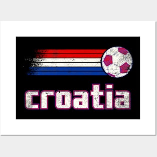 Croatia Soccer Retro Vintage Posters and Art